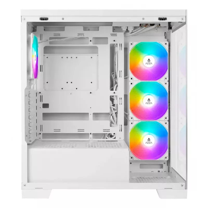 PC Midi Tower AZZA Cove (CSAZ-570W) — Black, ATX/Micro-ITX/ITX, 3x120mm side fans, 1x120mm rear fan, supports 2.5 inch & 3.5 inch drives