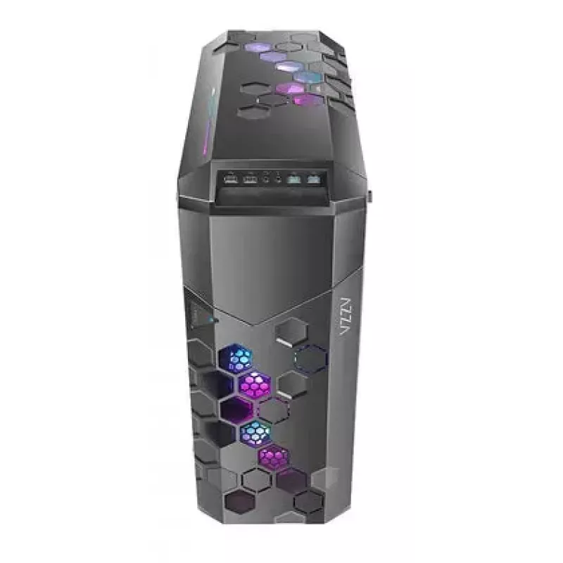PC Case AZZA STORM ARGB Full Tower — Black, ATX/Micro-ATX/EATX support, 2x 3.5 inch + 6x 2.5 inch bays, ARGB fans preinstalled