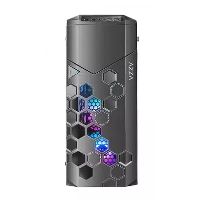PC Case AZZA STORM ARGB Full Tower — Black, ATX/Micro-ATX/EATX support, 2x 3.5 inch + 6x 2.5 inch bays, ARGB fans preinstalled