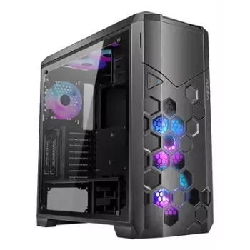 PC Case AZZA STORM ARGB Full Tower — Black, ATX/Micro-ATX/EATX support, 2x 3.5 inch + 6x 2.5 inch bays, ARGB fans preinstalled