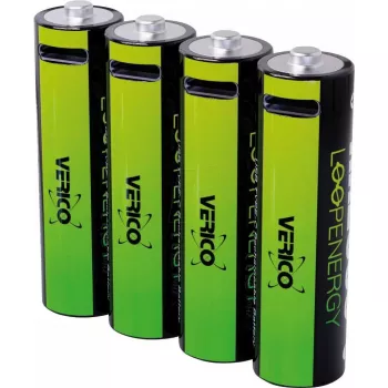 Rechargeable Li‑Ion AA Battery VERICO LoopEnergy AA2550 USB‑C 4‑pack