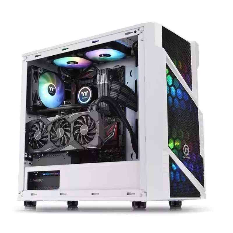 PC Case Thermaltake Commander C31 TG Snow ARGB Edition Midi Tower Black, White