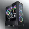 PC Midi Tower case RAIJINTEK Ponos MS — Black, supports 120/140 mm front fans, 1x 120 mm rear, HDD 3.5 inch, SSD 2.5 inch, 210×442×485 mm