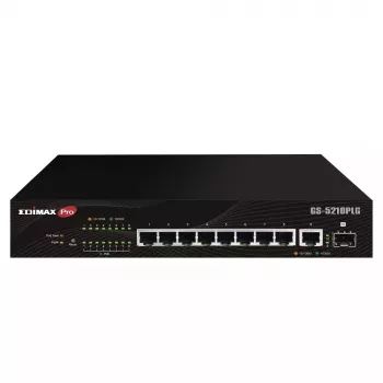 Managed Switch Edimax GS-5210PLG 8 Ports Gigabit Ethernet PoE Black