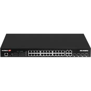 Network switch EDIMAX IGS-5428PLC 28-Port Gigabit PoE+ with 4 combo RJ45/SFP ports