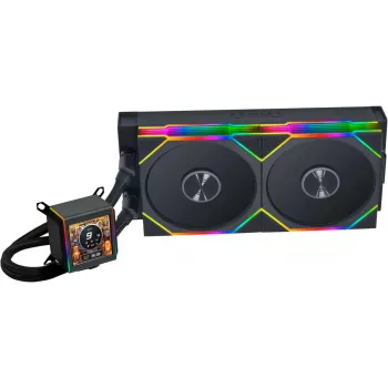 AiO Liquid Cooler lian li Galahad II LCD 280 TL Wireless Black — 280 mm radiator, LCD pump, wireless controller