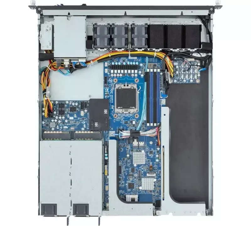 Rack server 1U GIGABYTE E133-C10-AAG1 — Socket AM5, AMD EPYC 4004 support, 4x DDR5 DIMM, 800W 80 PLUS Titanium PSU