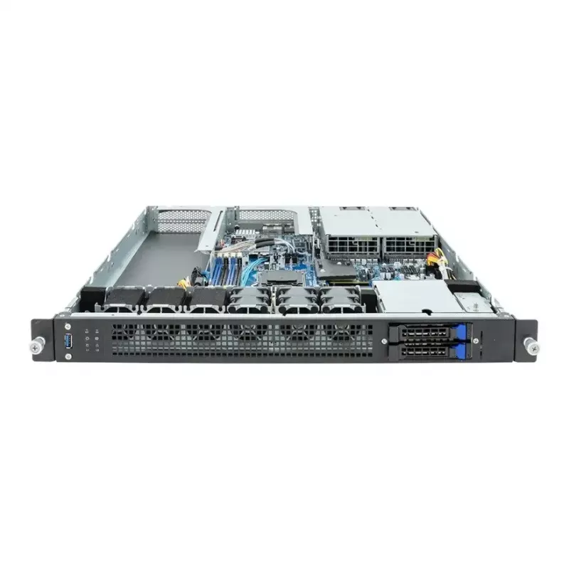 Rack server 1U GIGABYTE E133-C10-AAG1 — Socket AM5, AMD EPYC 4004 support, 4x DDR5 DIMM, 800W 80 PLUS Titanium PSU