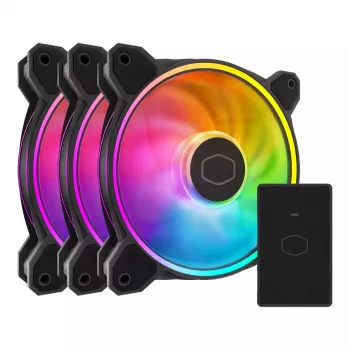 Fan Cooler Master MasterFan MF120 Halo² 12 cm Black 3 pcs