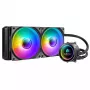 Liquid cooling kit Azza LCAZ-240C-ARGB 12 cm Black