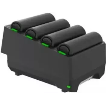 Spare Battery Charger 4-Slot for Zebra WT5400 WT6400 — charges up to 4 spare batteries