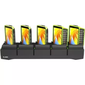 Charging cradle for Zebra WT5400 WT6400 — 5-slot battery charger for charging five devices