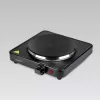 Maestro MR-772-1 Countertop Sealed-Plate Hob, 1 Zone, Black, 1500 W, Rotary Control
