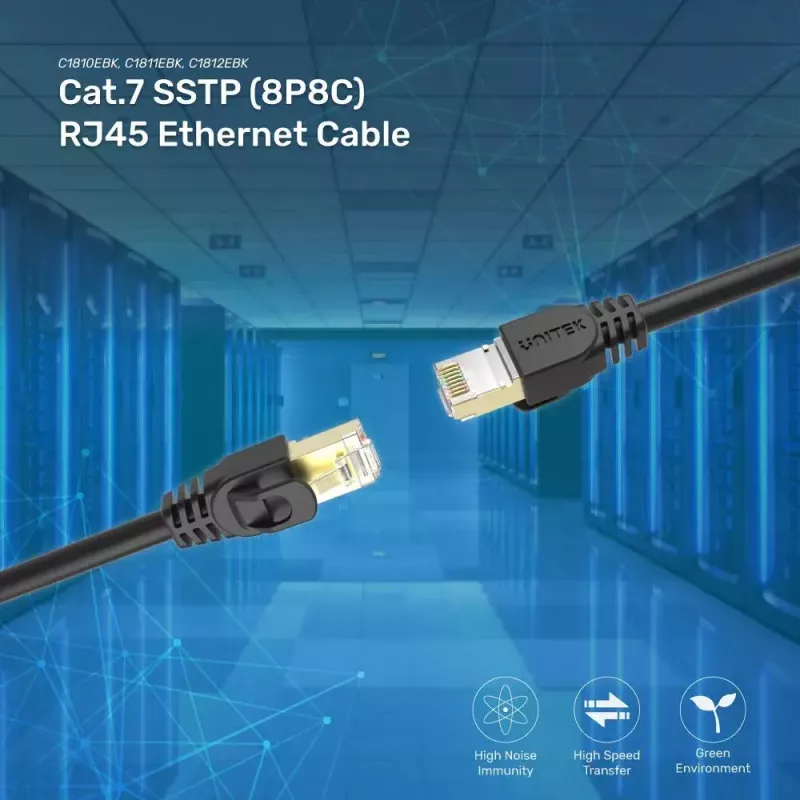 Networking cable UNITEK C1815EBK RJ-45 RJ-45 20 m Black