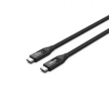 USB4 Gen 2x2 USB C cable Unitek C14100BK-0.8M — 0.8 m, USB-C to USB-C, 40 Gbit/s, black