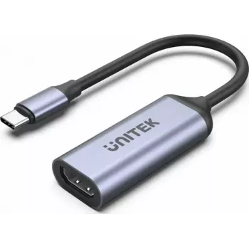 USB-C to HDMI adapter Unitek V1416B, gray, single-port video output