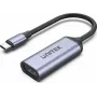 USB-C to HDMI adapter Unitek V1416B, gray, single-port video output