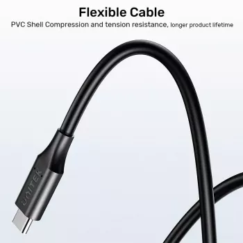 Power Cable UNITEK C14115BK-1.8M USB C DC 1.8m 20V 3.25A