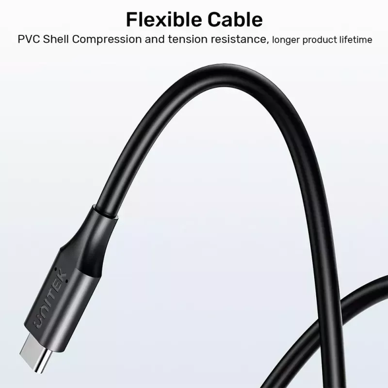 Power Cable UNITEK C14115BK-1.8M USB C DC 1.8m 20V 3.25A