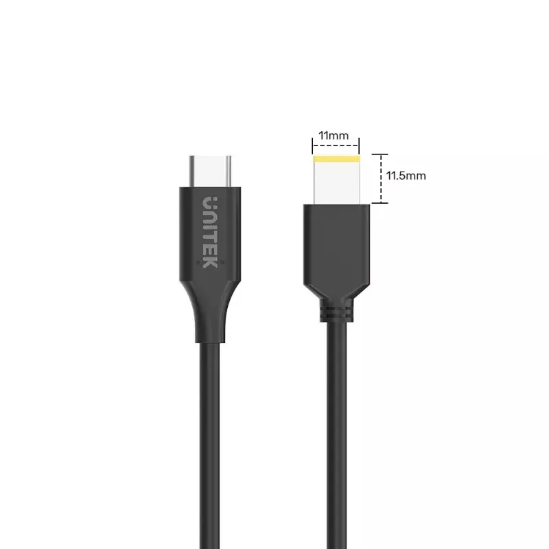 Power Cable UNITEK C14115BK-1.8M USB C DC 1.8m 20V 3.25A