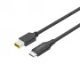 Power Cable UNITEK C14115BK-1.8M USB C DC 1.8m 20V 3.25A