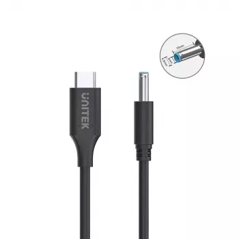Power Cable UNITEK C14117BK-1.8M USB C DC 1.8m 20V 3.25A