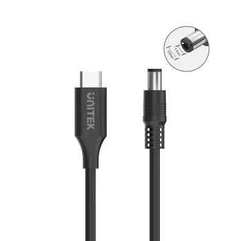 Power Cable UNITEK C14119BK-1.8M 1.8m USB C DC 20V 3.25A