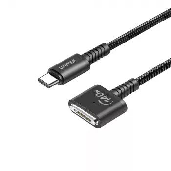 Power Cable UNITEK C14121BK-1M Black MagSafe 3 USB C 1m 28V 5A