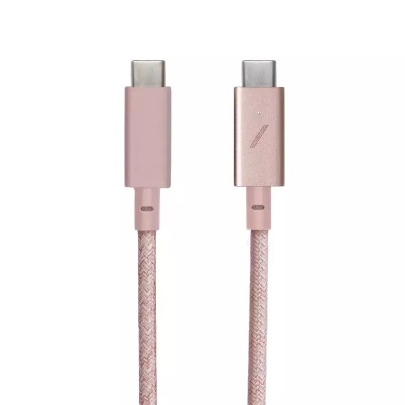 Native Union Belt Cable Pro USB-C to USB-C, 2.4 m, LED Display, Rose