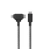 USB-C to USB-C / Lightning cable Native Union Belt Cable Duo, 1.5 m, Green