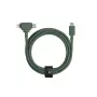 USB-C to USB-C / Lightning cable Native Union Belt Cable Duo, 1.5 m, Green