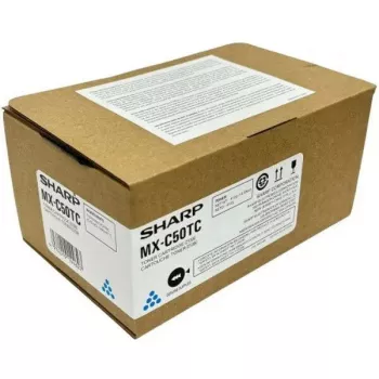 Toner cartridge Sharp MXC50TC Cyan for compatible Sharp printers, genuine OEM MX-C50TC