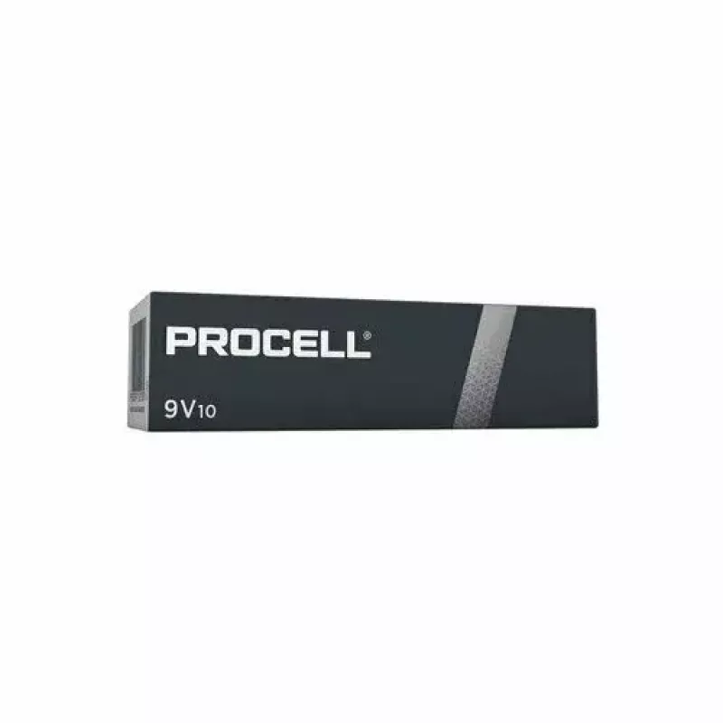 Alkaline 9V Battery Duracell MN1604 Procell (6LR61) – pack minimum 10 pcs
