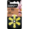 Duracell EasyTab hearing aid batteries size 10, 6 pack