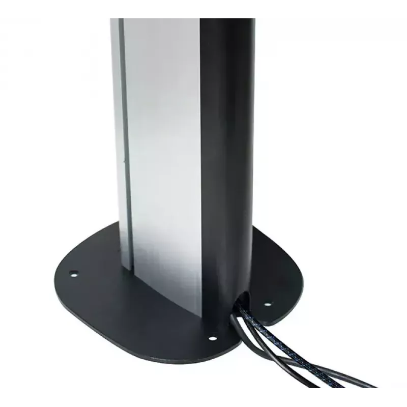 Bolt-Down Floor Base B-TECH SYSTEM X BT8380 for floor mounting, 240×240×6 mm, 200 kg, black