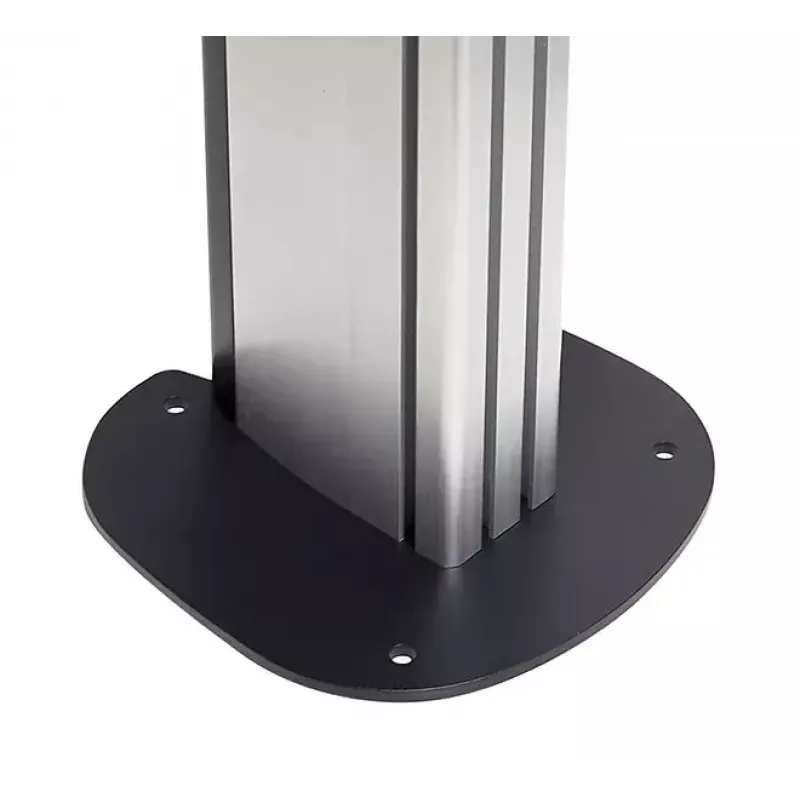 Bolt-Down Floor Base B-TECH SYSTEM X BT8380 for floor mounting, 240×240×6 mm, 200 kg, black