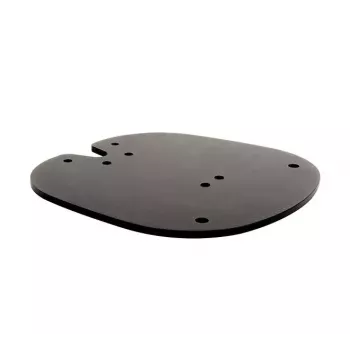 Bolt-Down Floor Base B-TECH SYSTEM X BT8380 for floor mounting, 240×240×6 mm, 200 kg, black