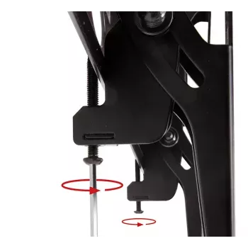 Wall mount B-TECH BT8431-PRO/B for flat screens 39–55 inch, tilt -15° to 15°, VESA up to 400×400, load 50 kg, black