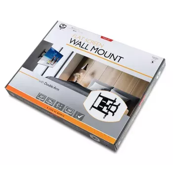 Wall/ceiling signage display mount B-TECH BTV513 for 55 inch (139.7 cm), max 35 kg, VESA 426×400, tilt -2–10°, swivel 180° — Black