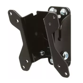 Wall mount B-TECH BT7511/B for flat screens, tilt -10° to 17°, up to 20 kg, for 28 inch (max 71.1 cm), VESA 75x75–100x100, 5.5 cm wall distance, black