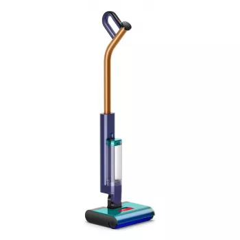 Electric broom Dyson Clean + Wash Hygiene — battery, dry & wet cleaning, bagless, 45 min runtime, Blue/Copper