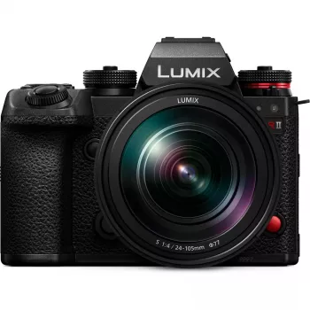 Mirrorless Camera Panasonic Lumix DC-S1R II with 24–105mm Lens, 47.3MP Full-Frame