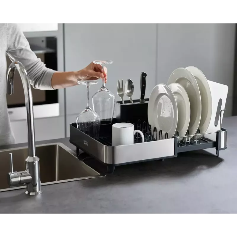 Dish Drainer Joseph Joseph Extend Steel Expandable Black Stainless Steel 527mm