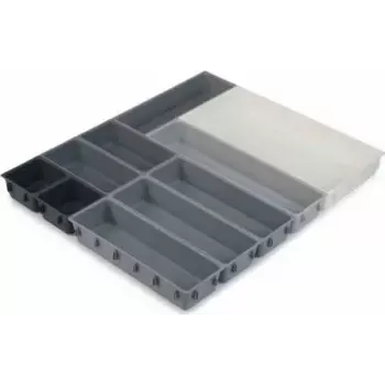 Drawer organiser set joseph joseph Blox 10-piece, grey, compact modular compartments for utensils and small items