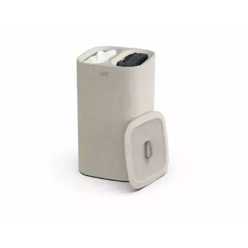 Laundry basket Joseph Joseph Tota 60L Ecru – 60 litre capacity, ventilated tall hamper