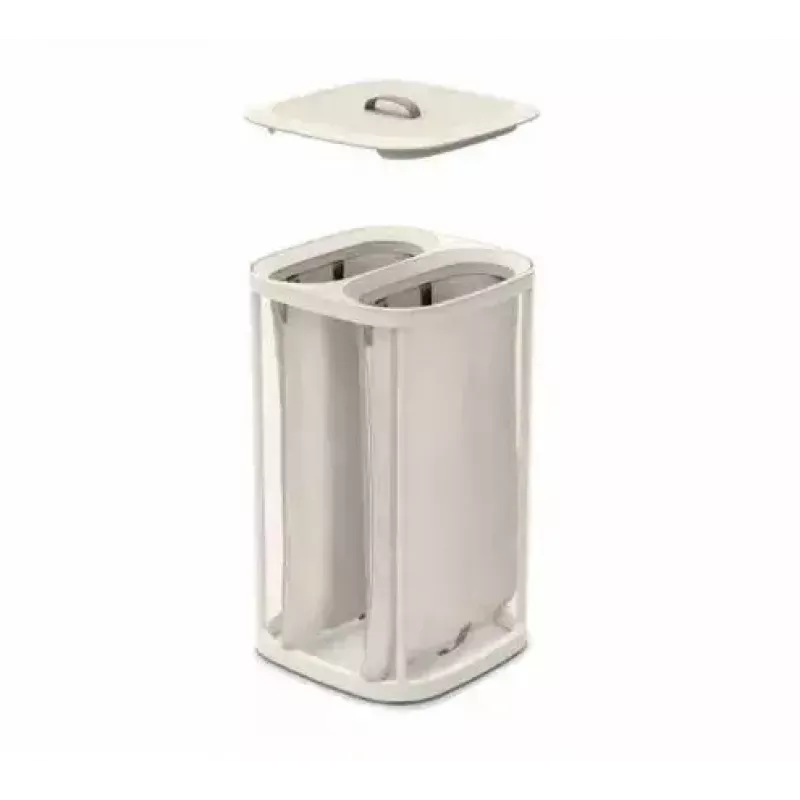 Laundry basket Joseph Joseph Tota 60L Ecru – 60 litre capacity, ventilated tall hamper