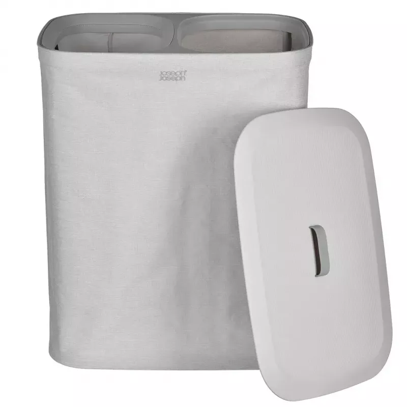 Laundry basket Joseph Joseph Tota 60L Ecru – 60 litre capacity, ventilated tall hamper