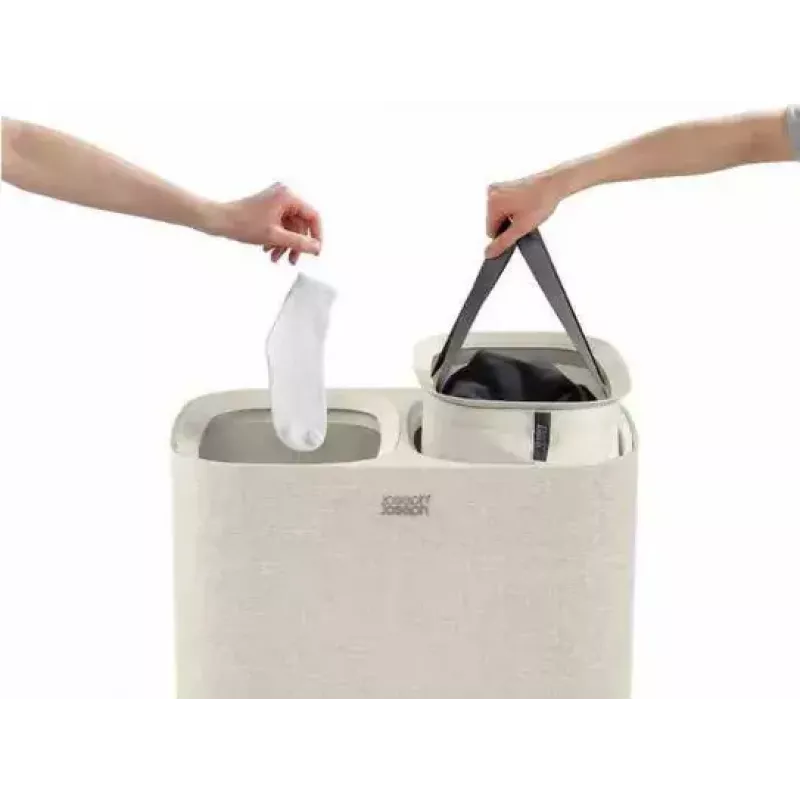 Laundry basket Joseph Joseph Tota 90L ecru — 90 L capacity, durable design