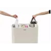 Laundry basket joseph joseph Tota Trio 90L — 90 litres capacity, three-compartment sorting, ecru
