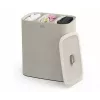 Laundry basket joseph joseph Tota Trio 90L — 90 litres capacity, three-compartment sorting, ecru